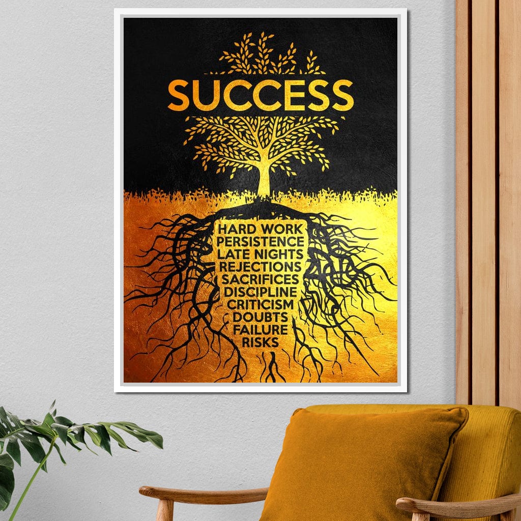Success Tree Canvas Wall Art
