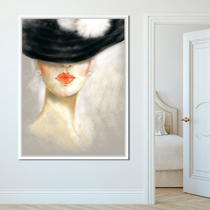 Chic Portrait Canvas Wall Art
