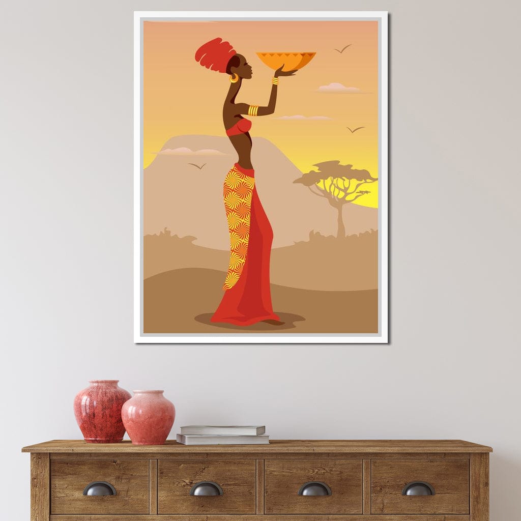 African Offering Canvas Wall Art