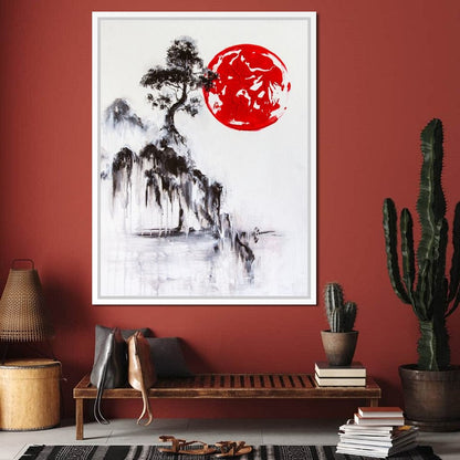 Japanese Tree Canvas Wall Art