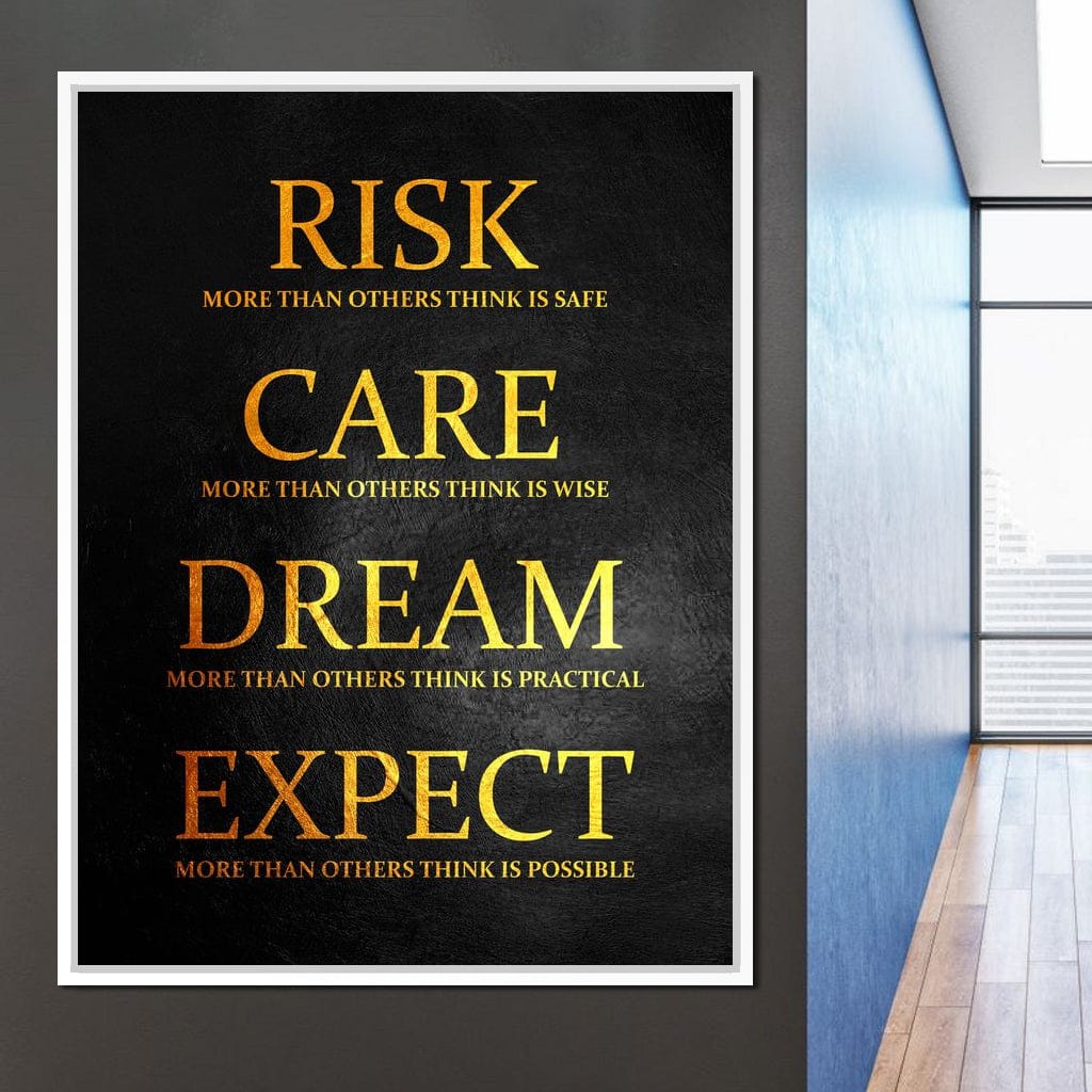 Risk More Canvas Wall Art