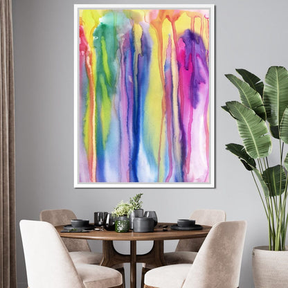 Watercolor Drip Canvas Wall Art