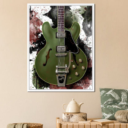Chris Cornell's Electric Guitar Canvas Wall Art