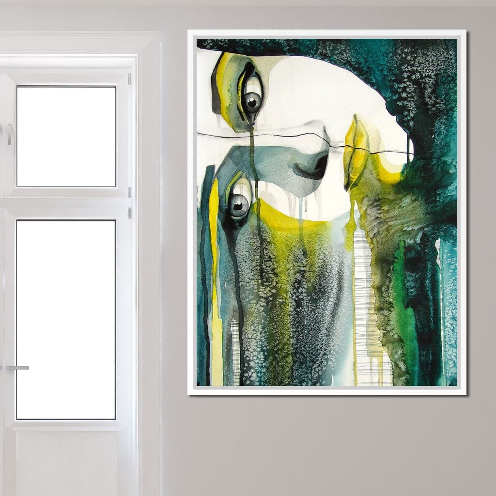 Fading Face Canvas Wall Art
