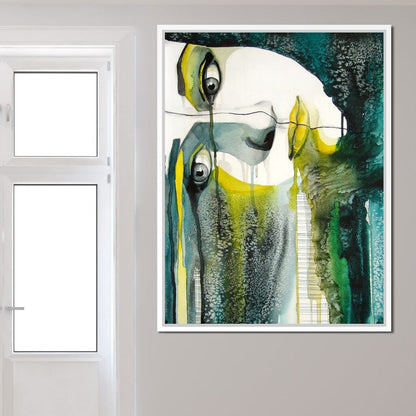 Fading Face Canvas Wall Art