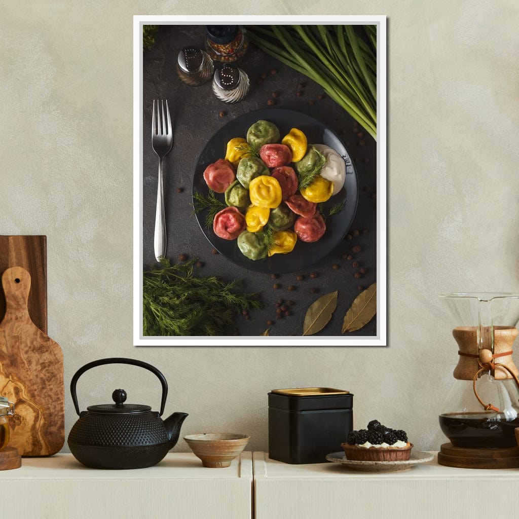 Plate of Pasta Canvas Wall Art
