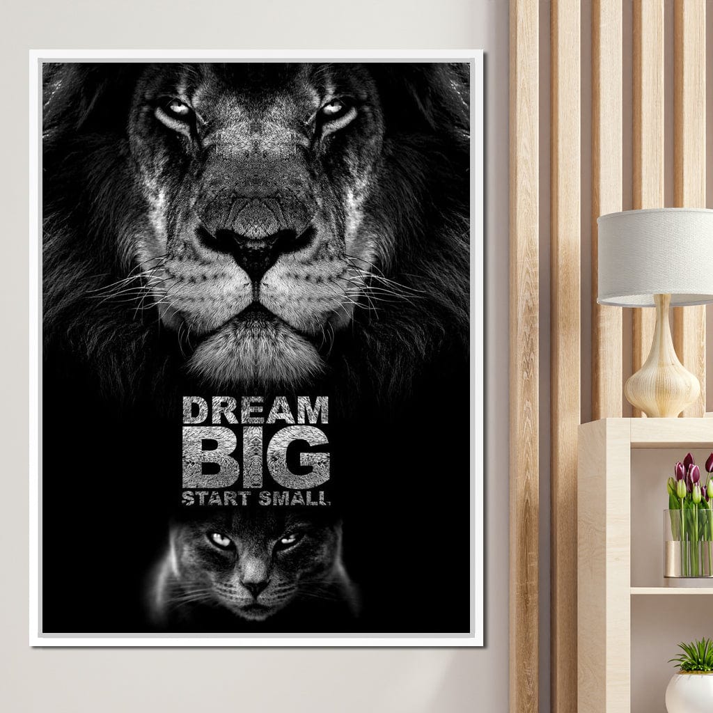 Dream Big Start Small Canvas Wall Art