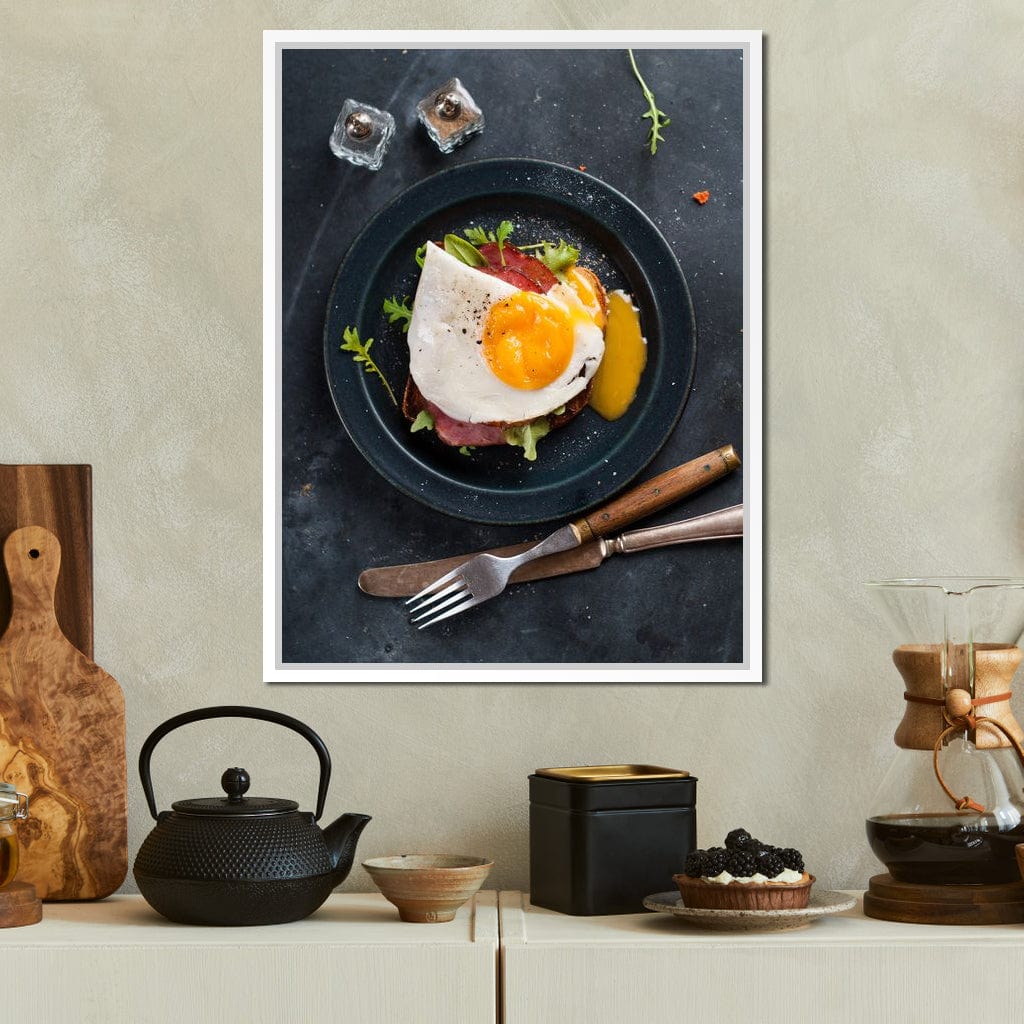 Breakfast Plate Canvas Wall Art