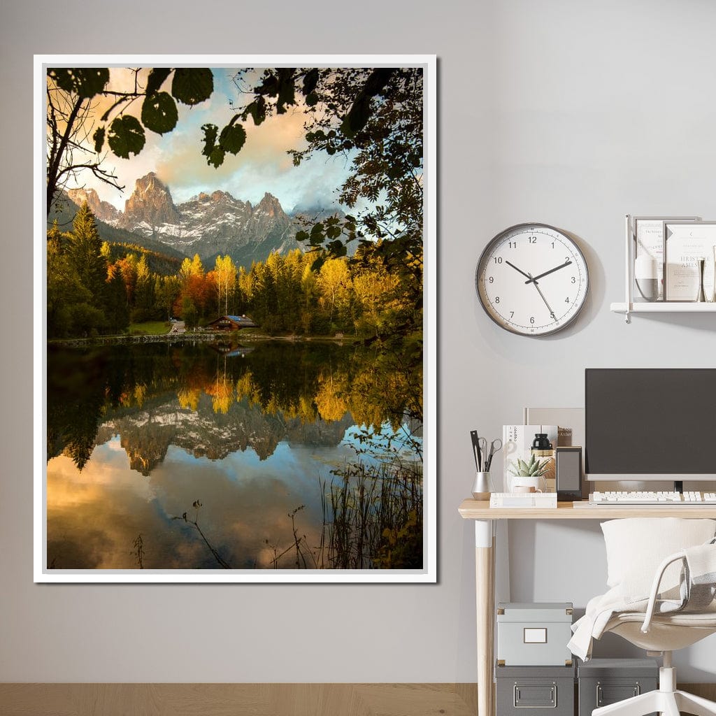 Lake Welsperg Canvas Wall Art