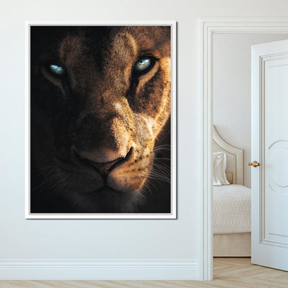 Lioness Eyes Canvas Wall Art