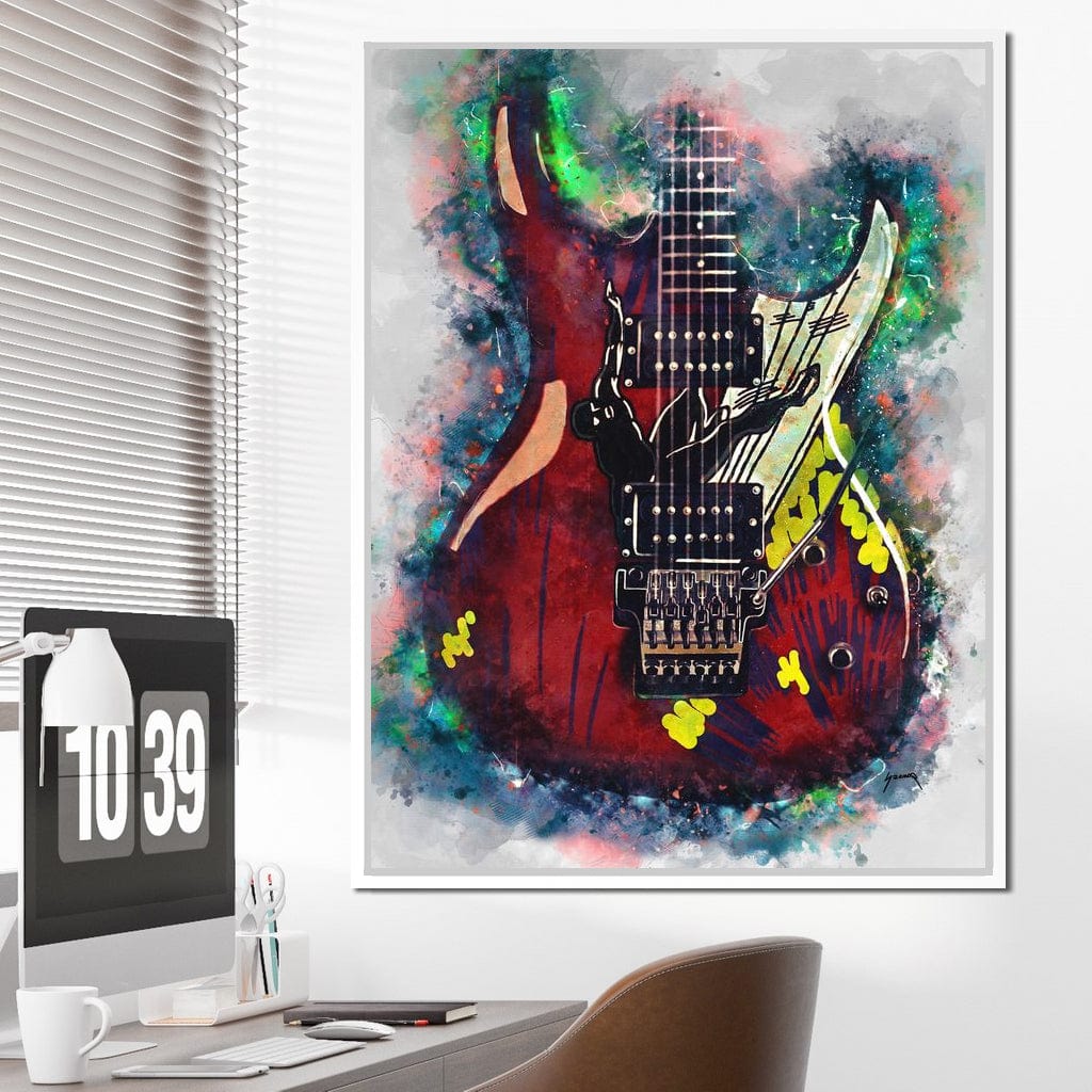 Joe Satriani's Guitar Canvas Wall Art