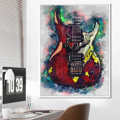 Joe Satriani's Guitar Canvas Wall Art