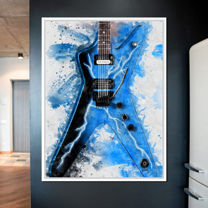 Dimebag Darrell's Guitar Canvas Wall Art