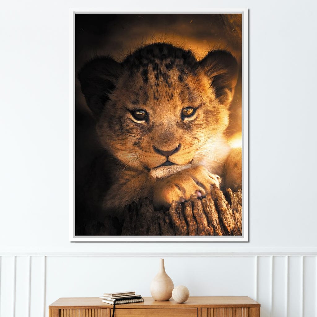 Lion Cub Canvas Wall Art