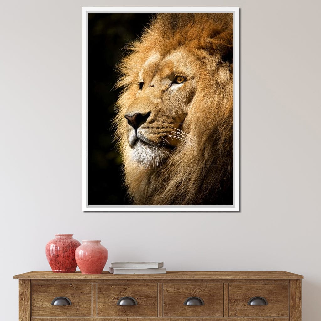 Lion View Canvas Wall Art
