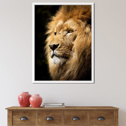 Lion View Canvas Wall Art