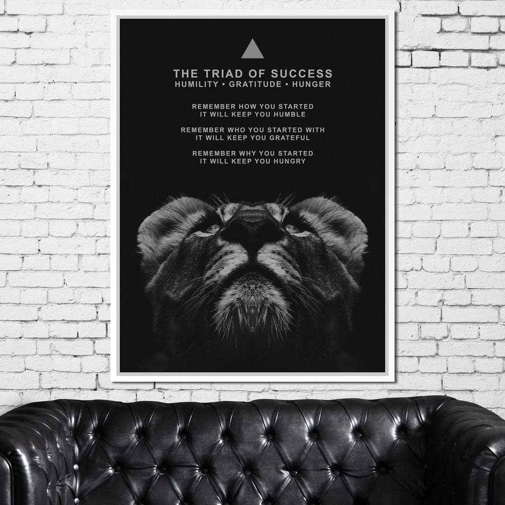 The Triad of Success Canvas Wall Art