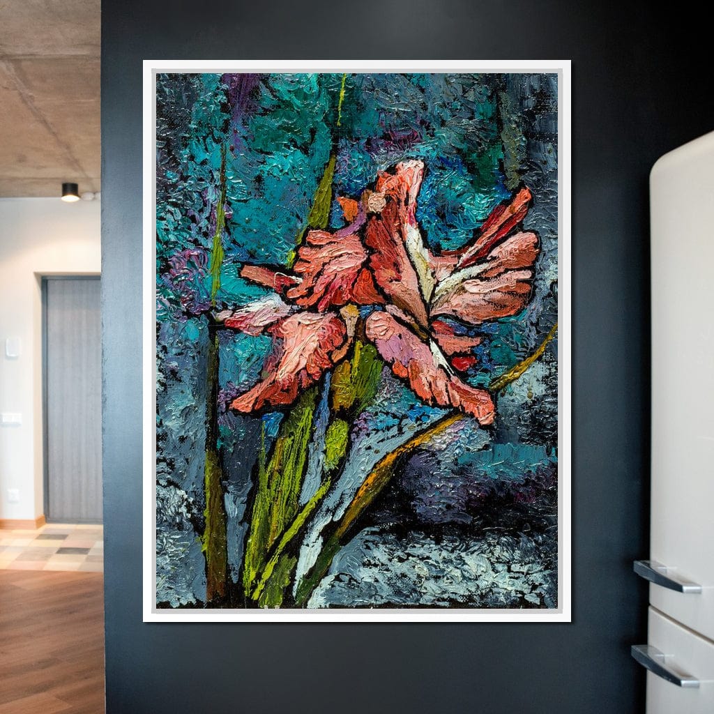Red Iris Canvas Wall Art