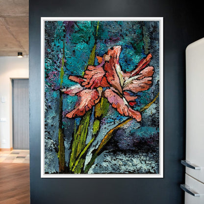 Red Iris Canvas Wall Art