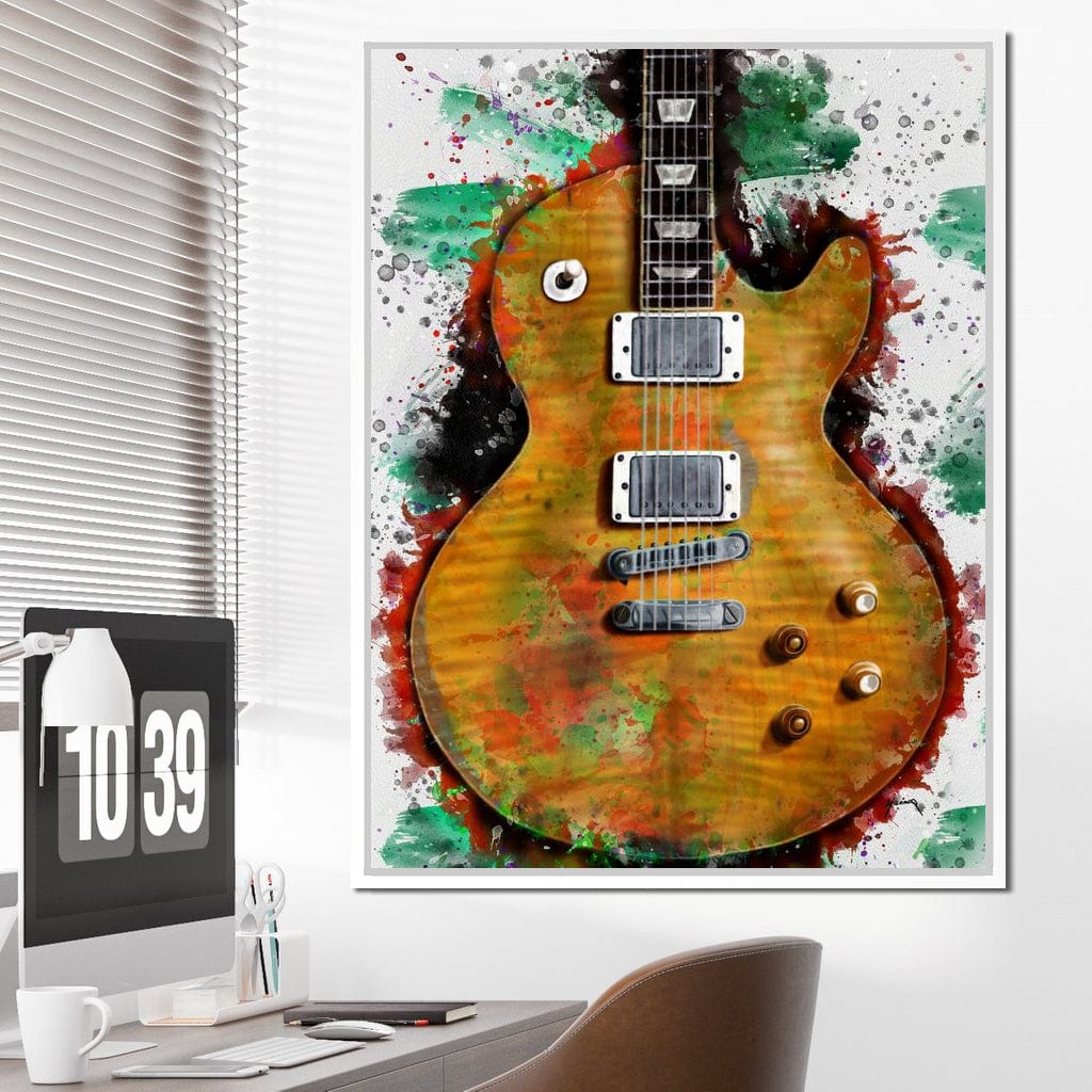 Gary Moore's & Peter Green's Guitar Canvas Wall Art