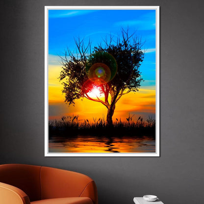 Colorful Sundown Canvas Wall Art