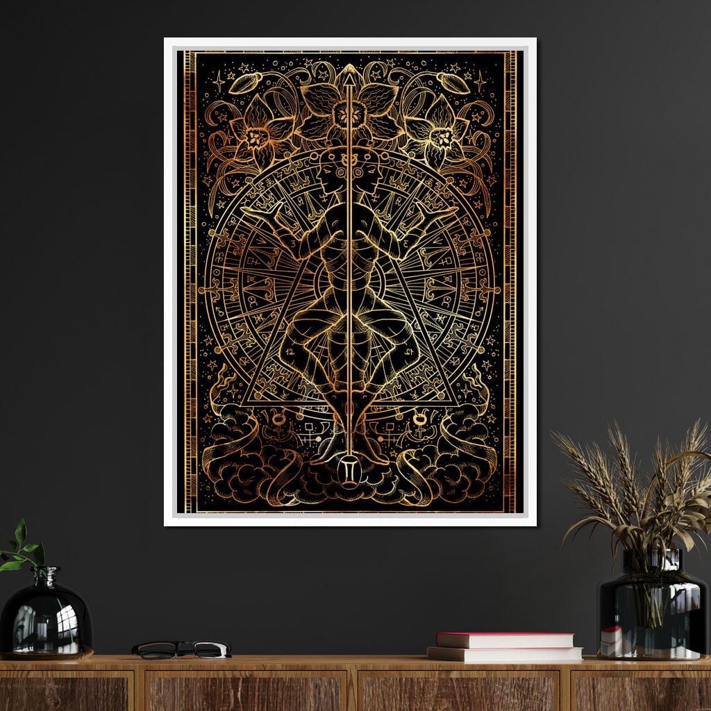 Zodiac sign Gemini Canvas Wall Art