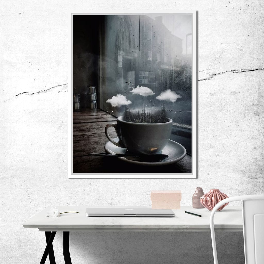 Cup Forest Canvas Wall Art