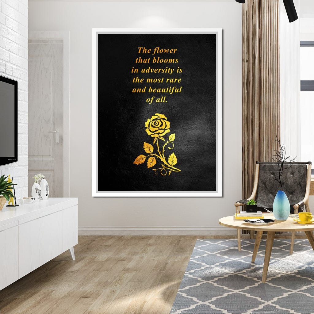 The Flower That Blooms Canvas Wall Art