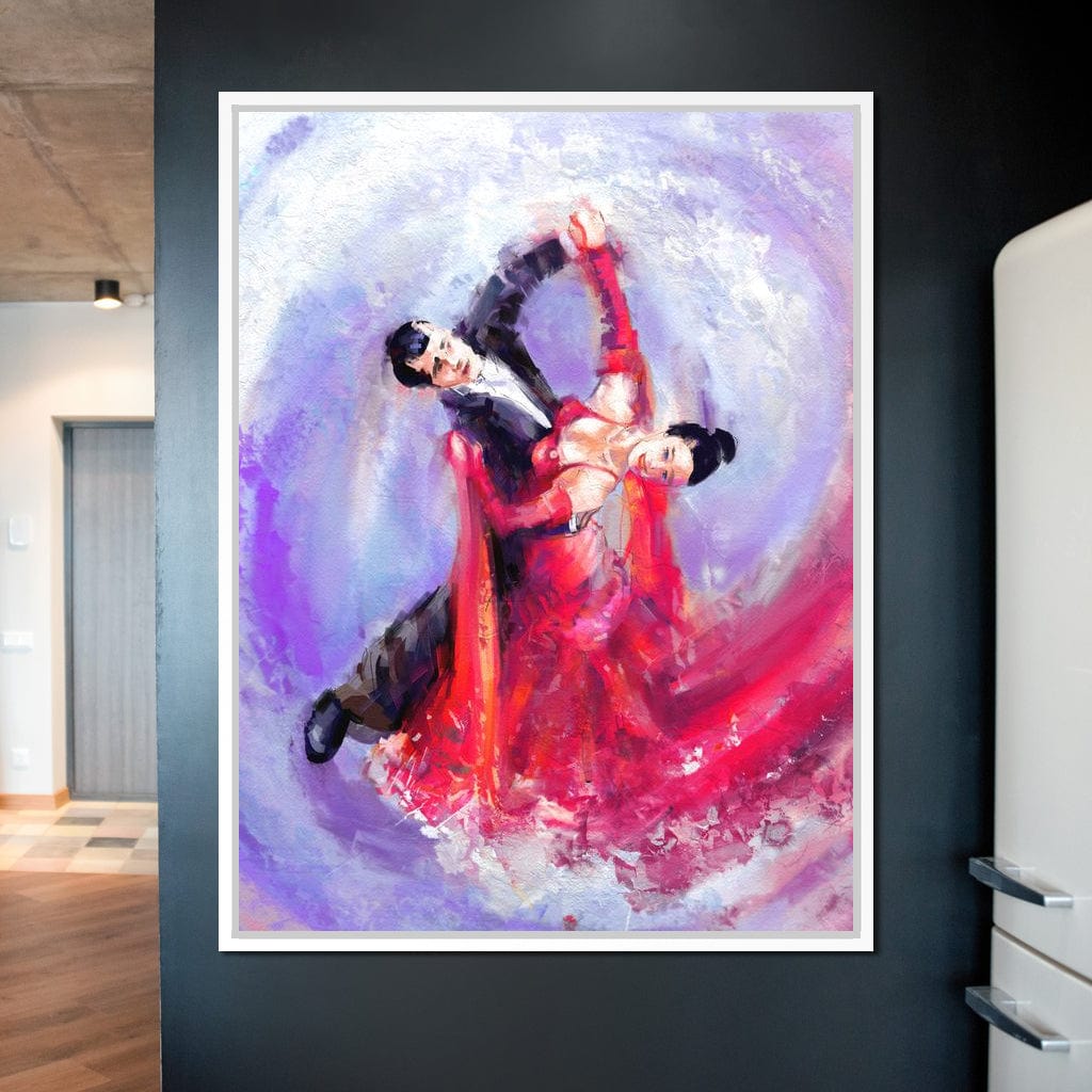 Ballroom Dancers Canvas Wall Art
