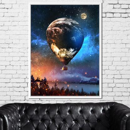 Earth Canvas Wall Art