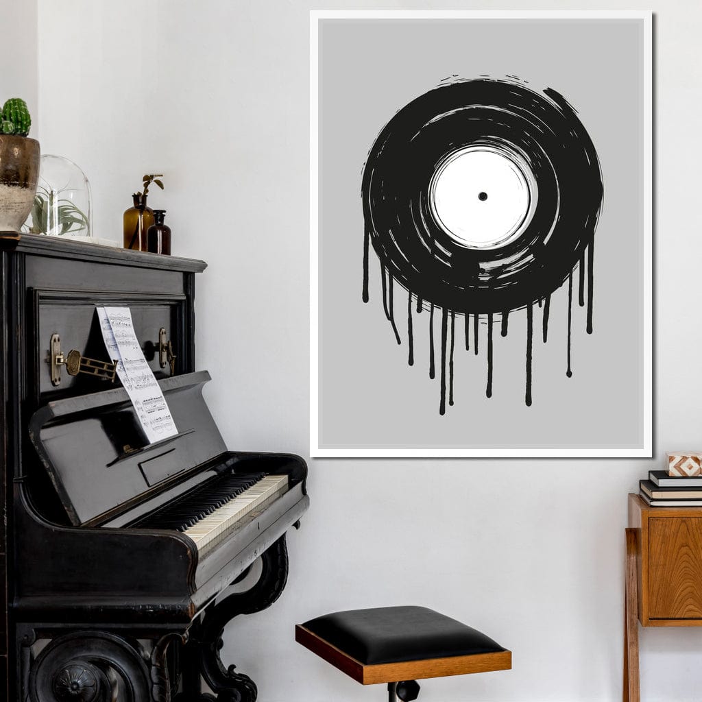 Vinyl Dripping Canvas Wall Art