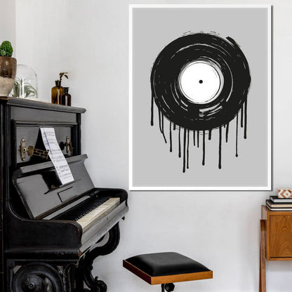 Vinyl Dripping Canvas Wall Art