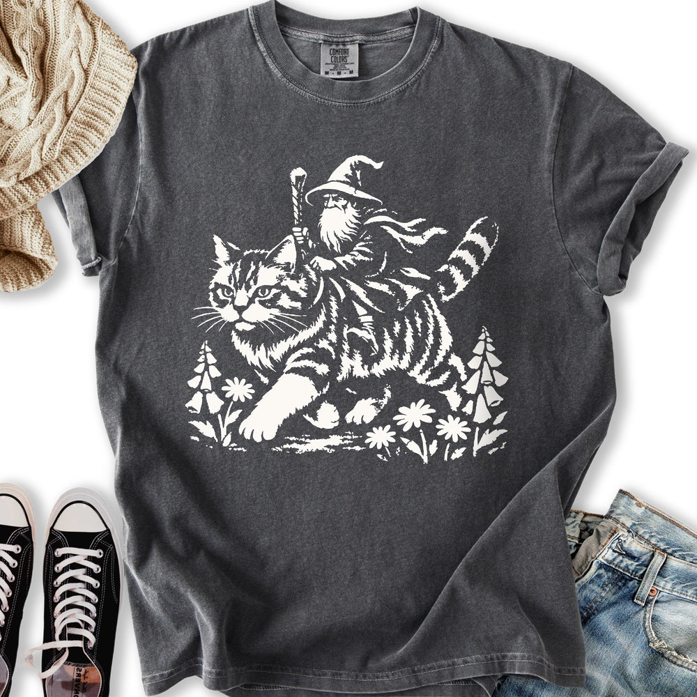 Wizard Cat Rider Relaxed Tee