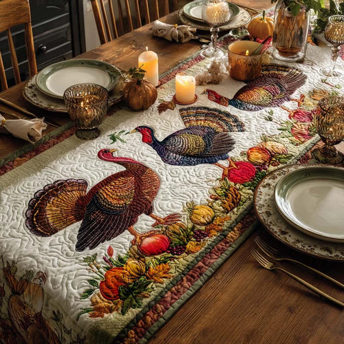 Feast of Thanks Quilted Table Runner