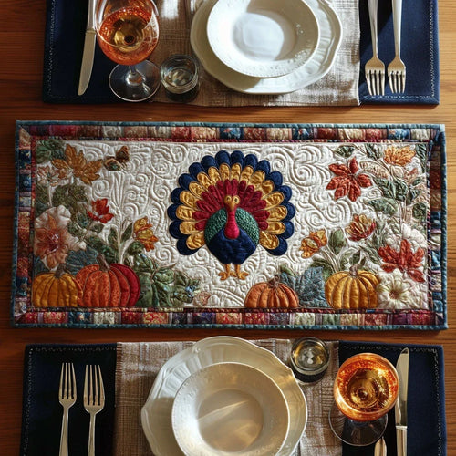 Feast Time Quilted Table Runner