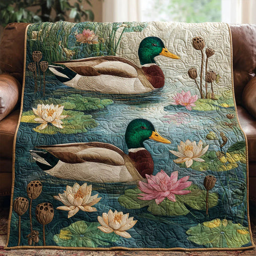 Feather Lake Quilt Blanket - Quilted Blanket by Wild and Way