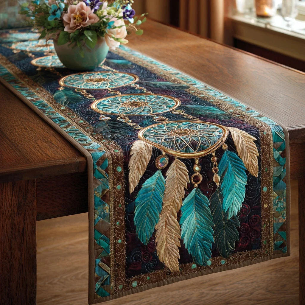 Feather Legacy Quilted Table Runner