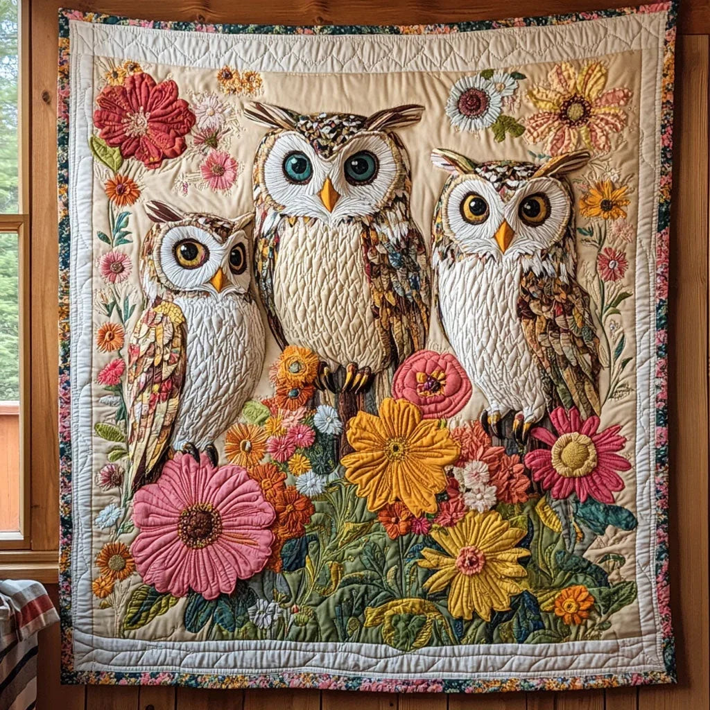 Feathers Petals Quilt Blanket