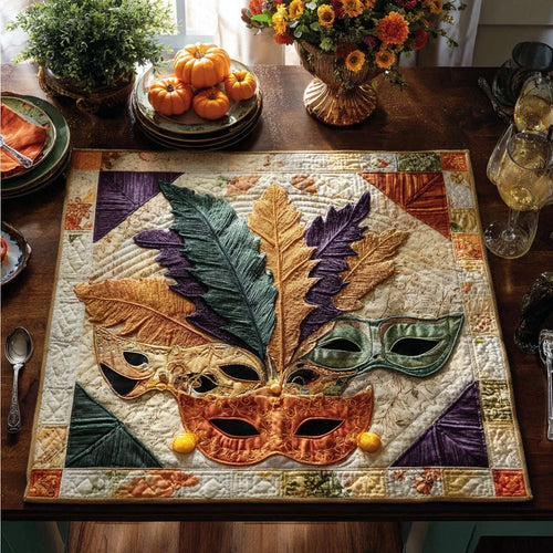 Festival Masquerade Quilted Table Topper