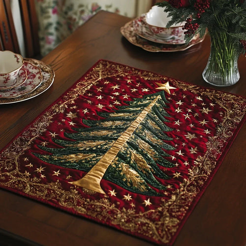 Festive Glow Quilted Table Topper