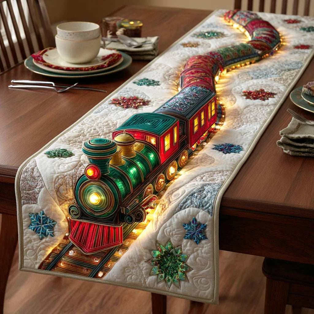 Festive Journey Quilted Table Runner
