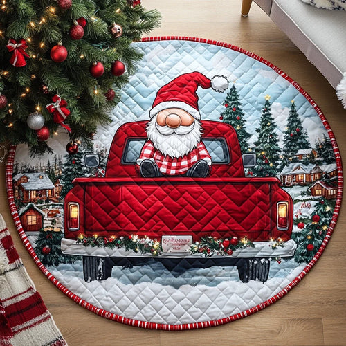 Festive Noel Quilted Round Mat