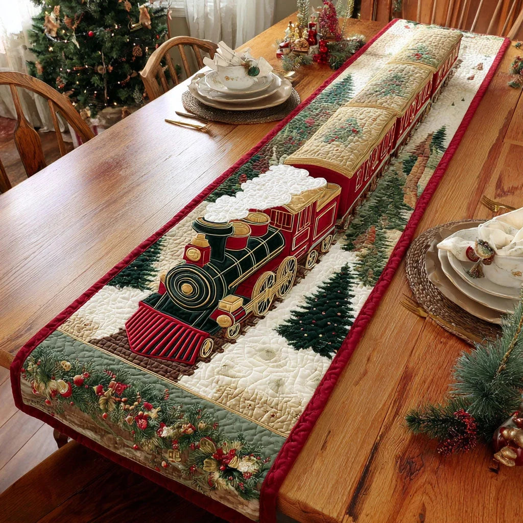 Festive Route Quilted Table Runner