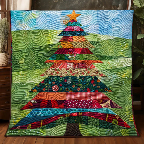 Festive Tree Quilt Blanket