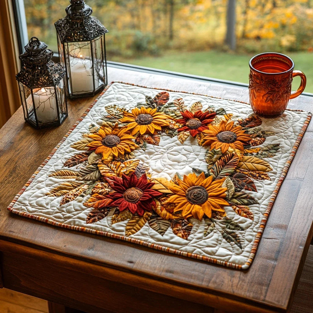 Fields of Gold Quilted Table Topper