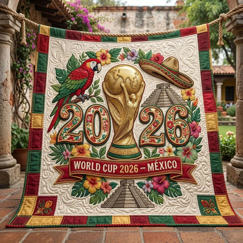 Fiesta World Cup 2026 Champion Quilt Blanket