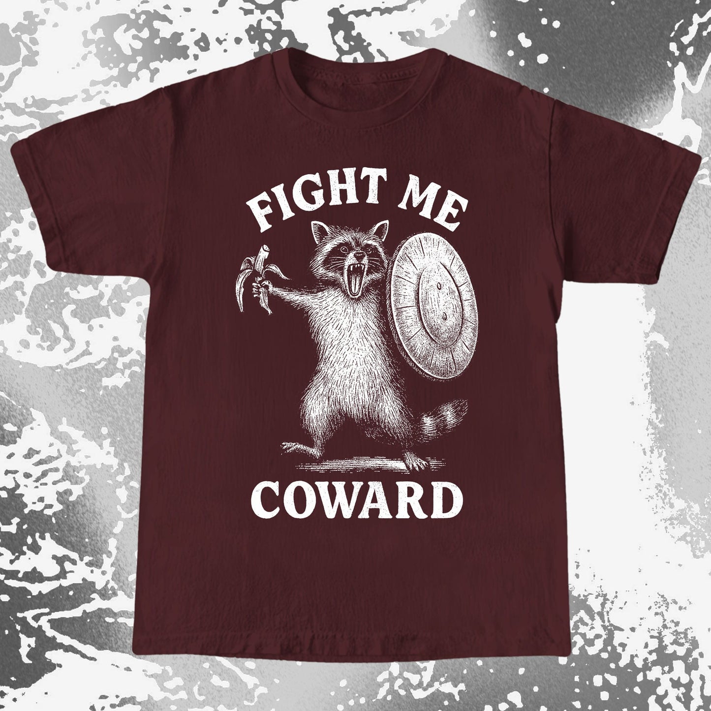 Fight Me Coward Raccoon Funny, funny meme tee gift (view 7)