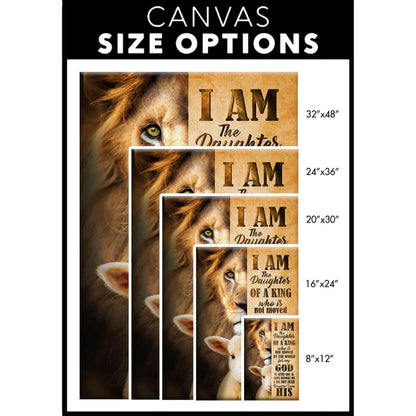 i am the daughter of a king canvas wall art (view 3)