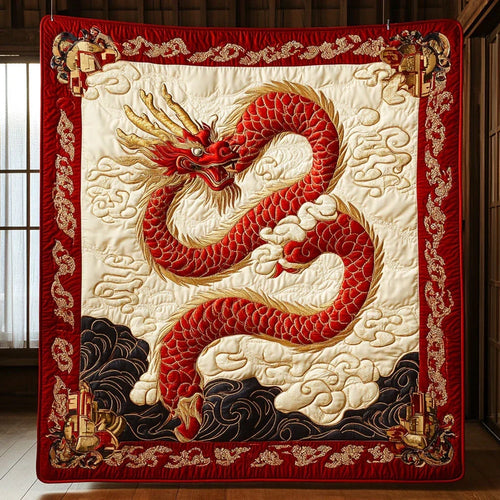Fire Coil Quilt Blanket