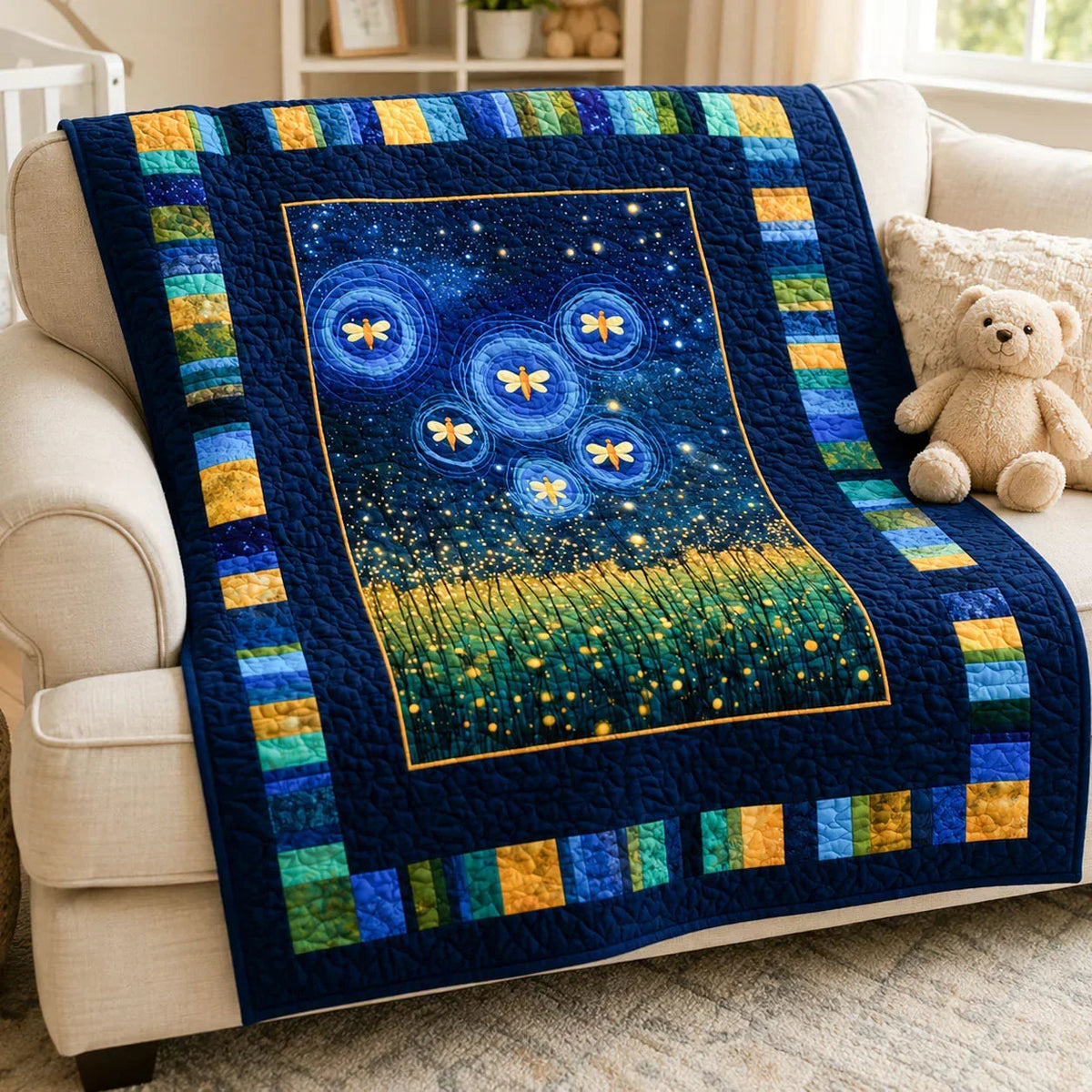 Firefly Night Quilt Blanket - Quilted Blanket by Wild and Way
